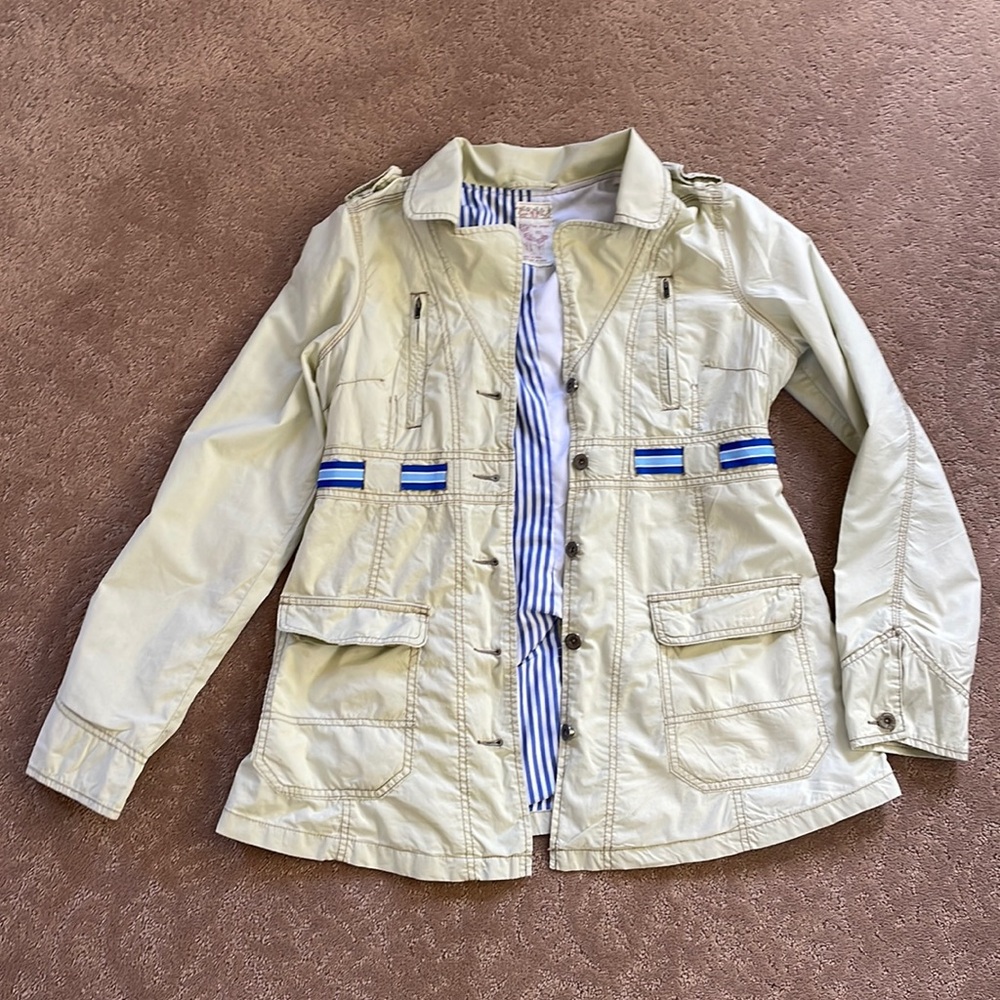 Free People tan Trench Coat